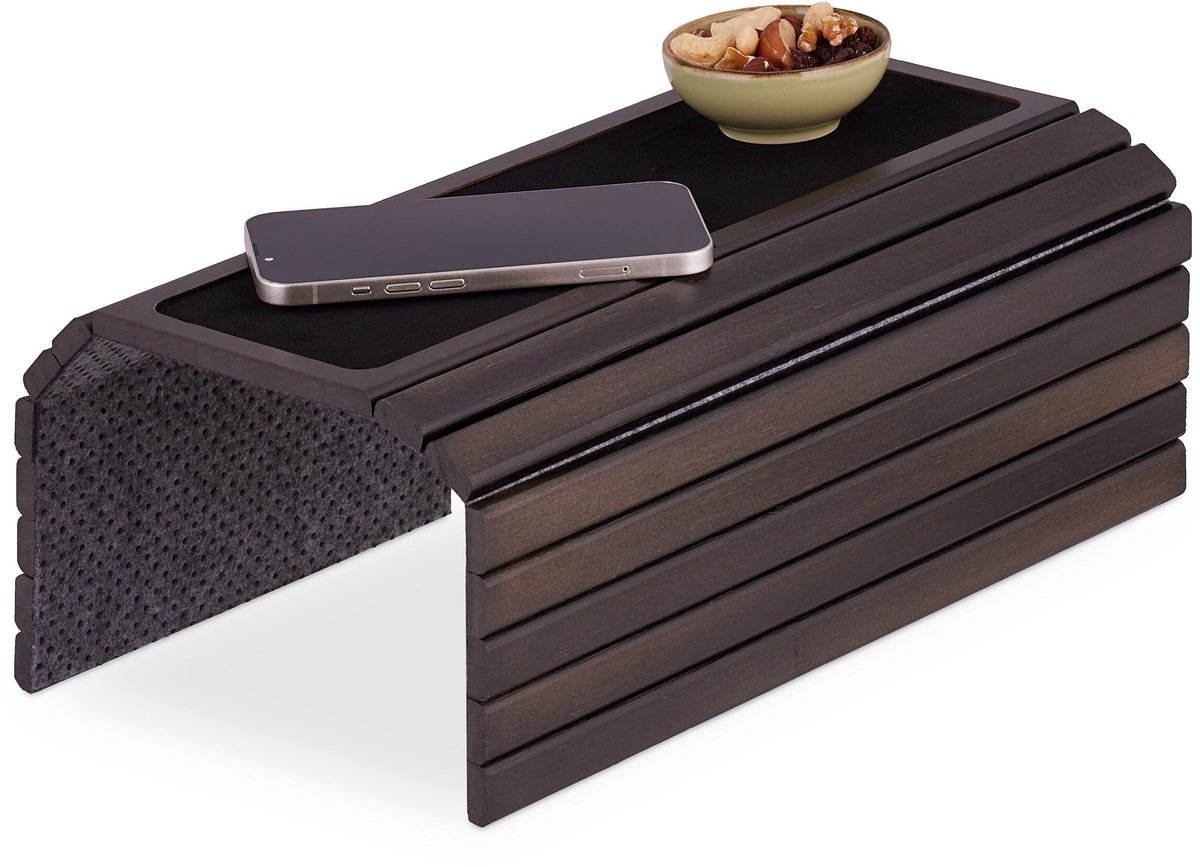 Omgoods - Bamboe Armleuningtafel voor de Bank, 42 x 34 cm