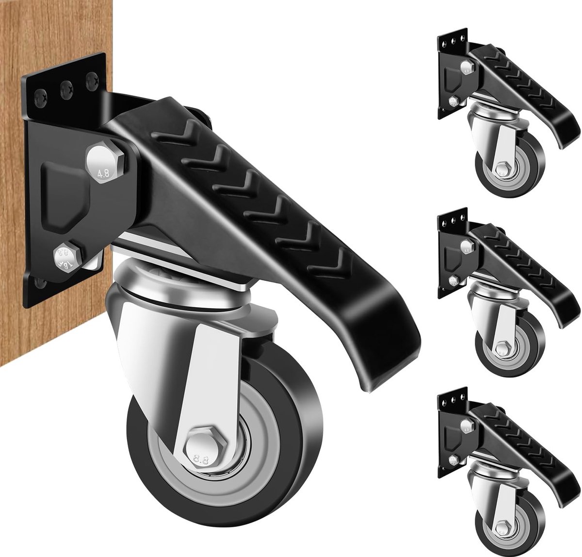 Omgoods - Zwenkwiel Set voor Werkbanken met een Capaciteit van 300 kg