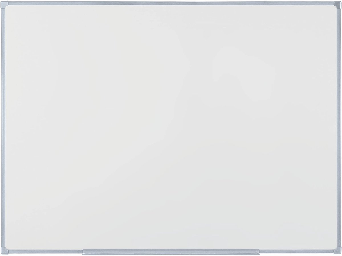 Omgoods - Economy Magnetisch Whiteboard - 88 x 58 cm met Grijze Frame