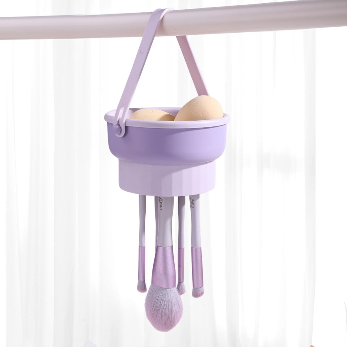 Omgoods - 3-in-1 Make-up Kwasten Reinigingsmat met Opbergfunctie