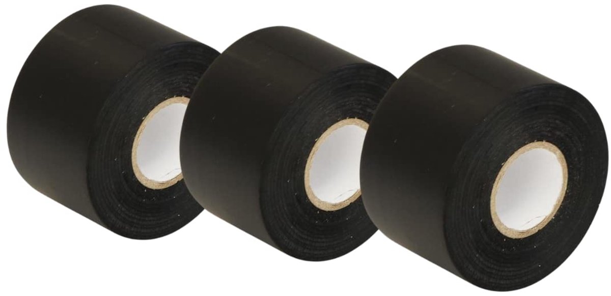 Zwarte brede elektrische tape, 50 mm x 33 m, 2 inch sterke zelfklevende PVC-isolatietape voor isolatie, reparatie en bescherming van elektrische draden, 1 rol