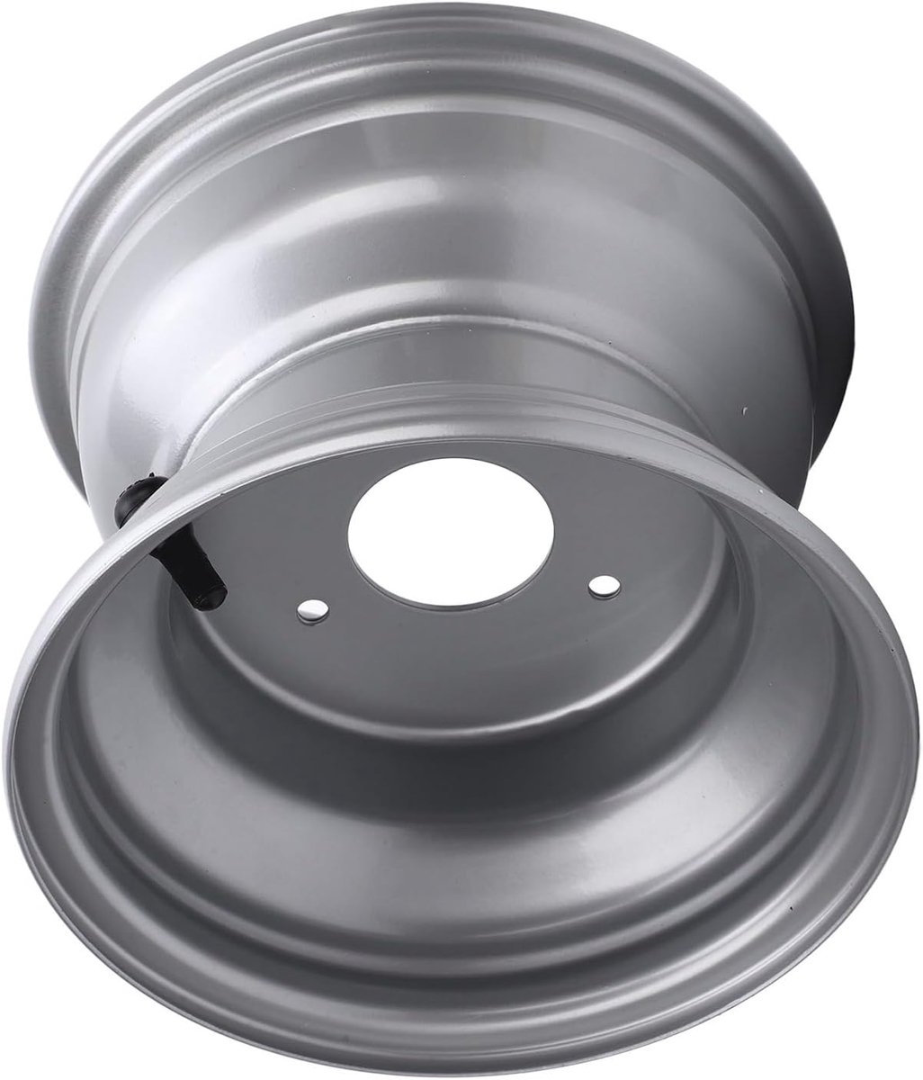 SnelShoppen - Velgnaaf 18X9.50 8 ATV 8 Inch Velg voor Kartskarren Zilver Aluminiumlegering Drie Gaten (Gatafstand: 78 mm) Geschikt voor Off-Road Gebru