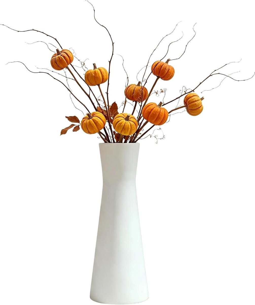 18 cm hoge conische bloemenvaas, enkele steel, keramiek, knoppenvazen, kleine knoppen, decoratieve bloemenfles voor - ShopVlot