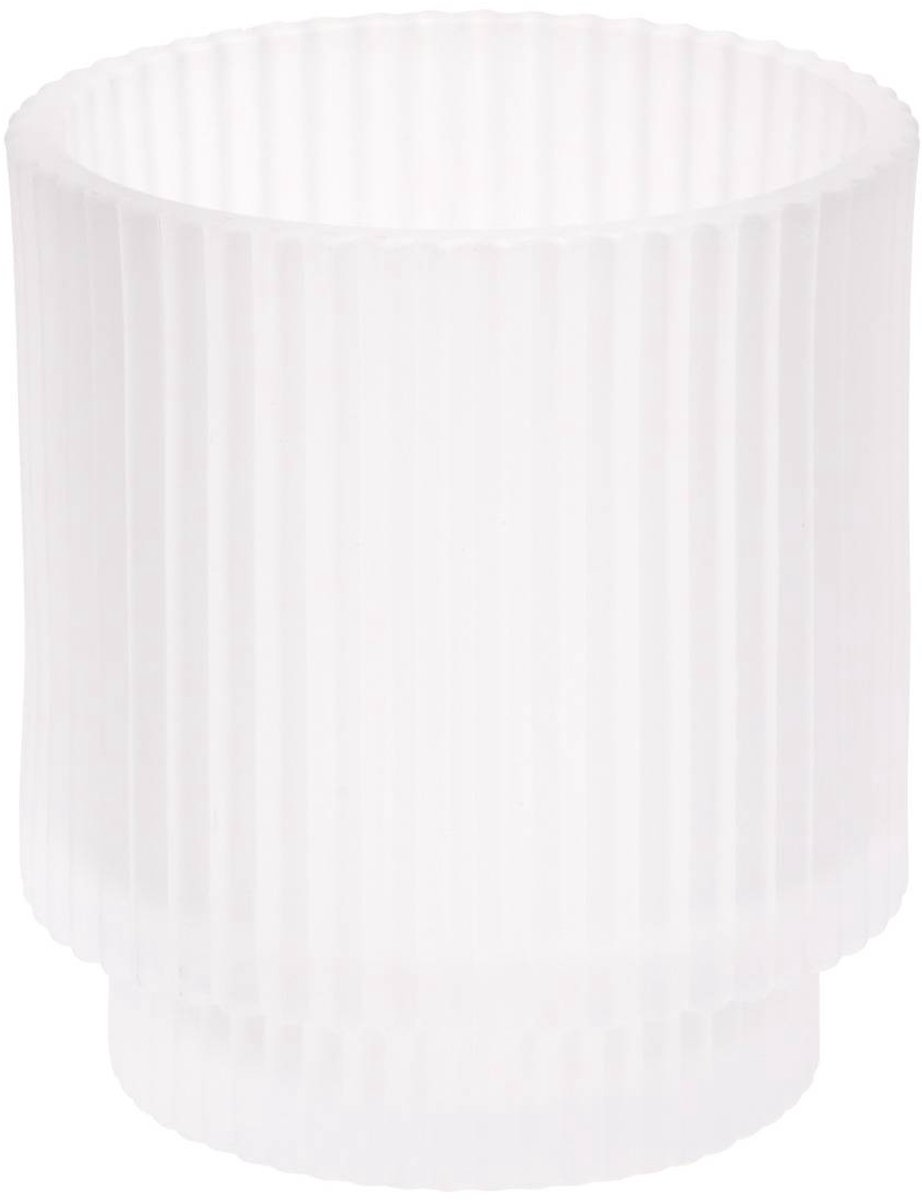 Porte-brosse à dents Solis rond D.8cm blanc