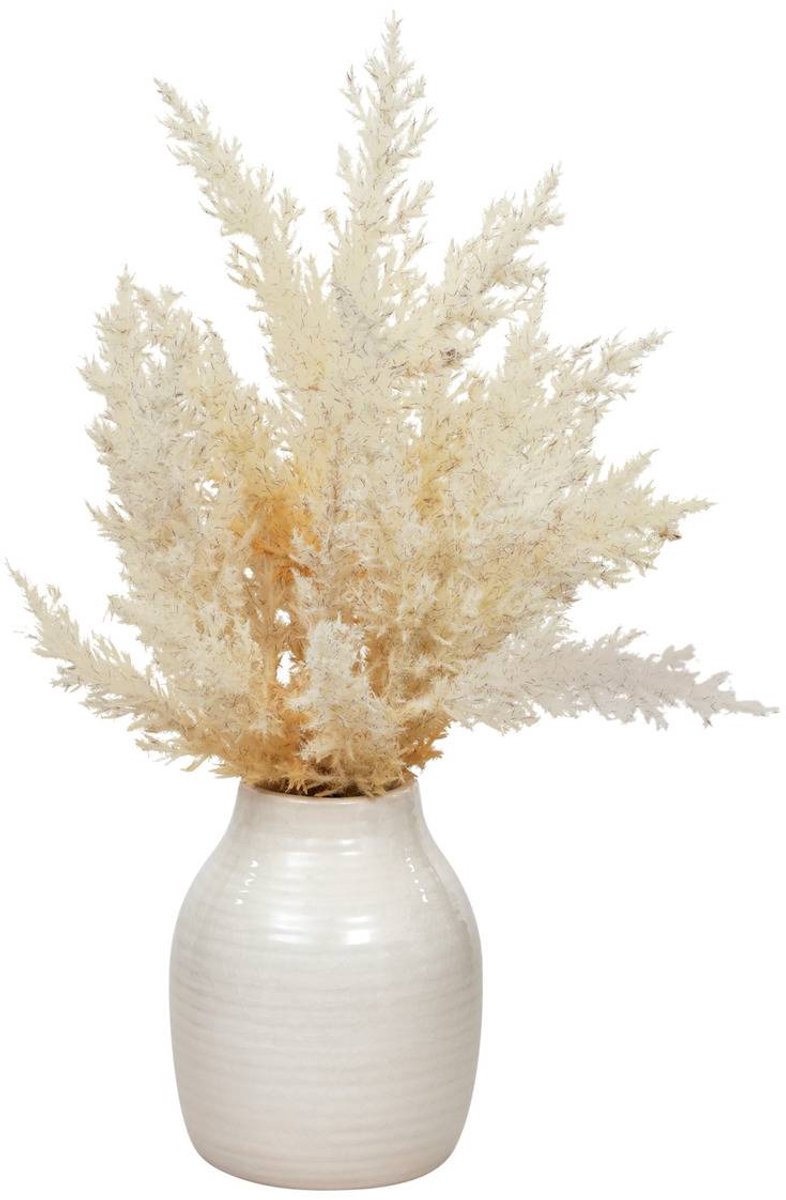 Composition florale James H.36cm blanc