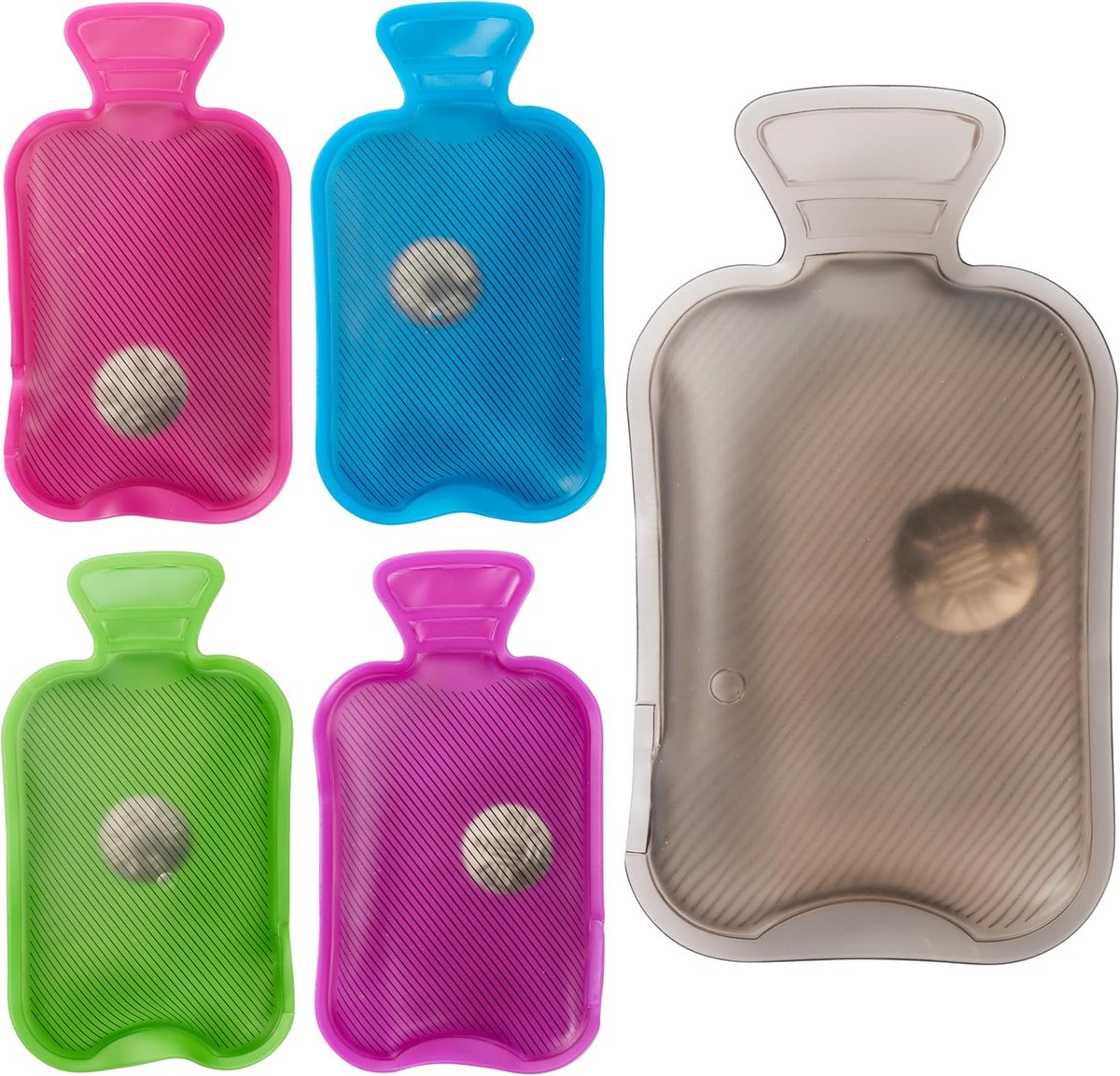 SnelShoppen - BRAMBLE 5 Mini Handwarmers - Herbruikbare Warmwaterflessen - Directe Warmte door Knijpen of Draaien - Perfect voor Jassen, Broeken, Reiz