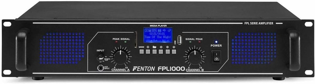 SnelShoppen - Digitale Versterker 2x 500 Watt met Bluetooth, USB en MP3 Speler voor Feest, Tuin, Camping en Thuisgebruik
