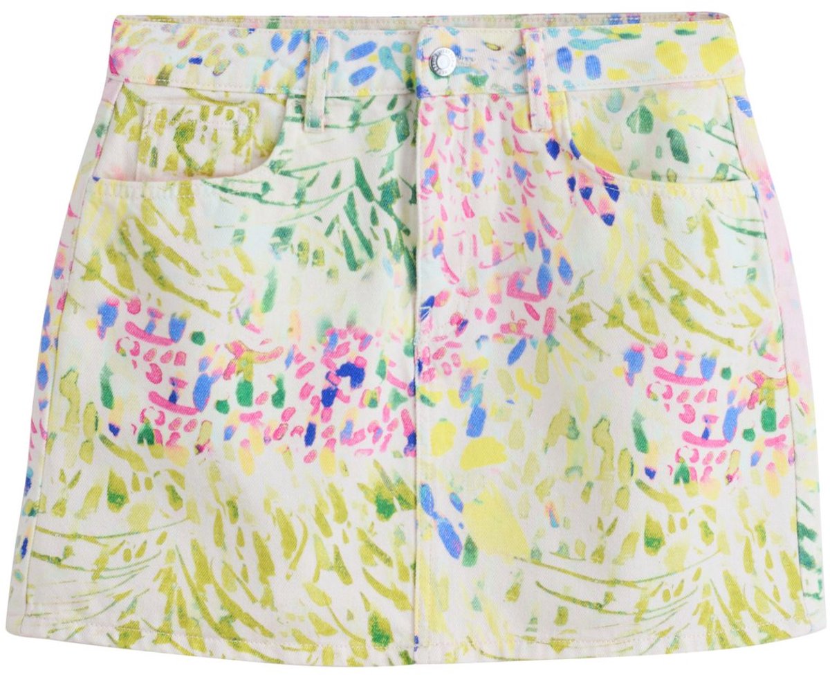 Next - Dames - Denim minirok - Tall - Wit