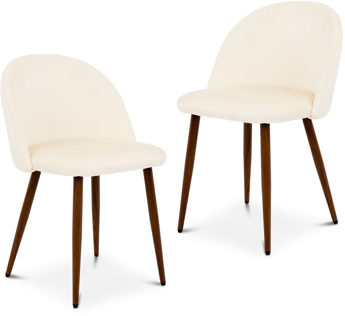 Eetkamerstoelen NAVIA, set van 2 – crèmewit