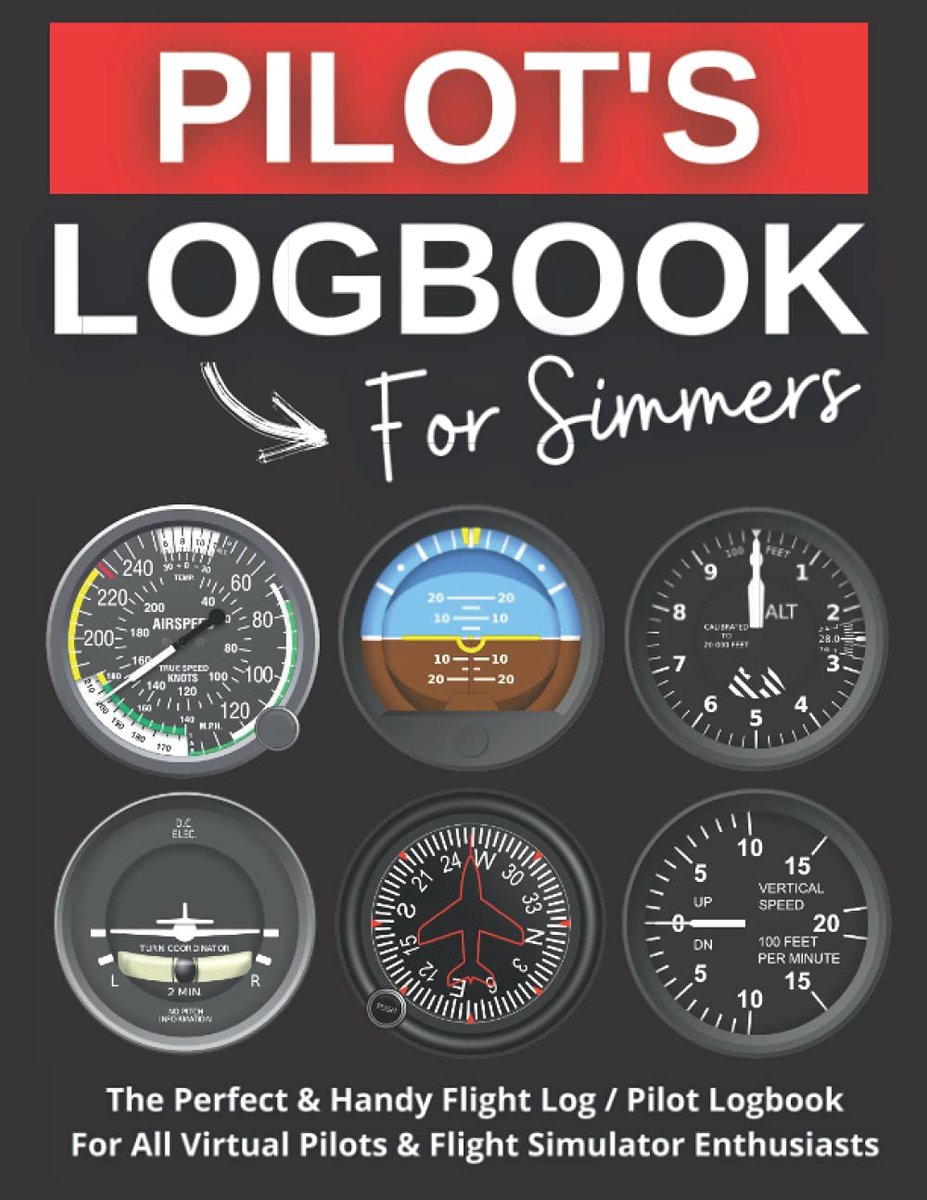 SnelShoppen - Pilot Logbook voor Simulators - Handig Vlucht Simulator Notitieboek voor Virtuele Piloten - Perfect voor Beginners en Ervaren Piloten