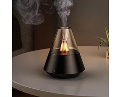 SnelShoppen - Essential Oil Aroma Diffuser - 2-in-1 Luchtbevochtiger & Geurverspreider met Warm Licht Effect - Draagbaar, 150ml Capaciteit voor Slaapk