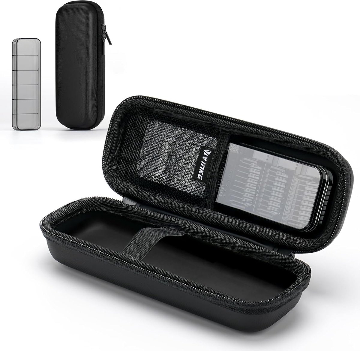 SnelShoppen - Draadloze Elektrische Scheerapparaat voor Mannen met Hard Reis Etui, Waterdichte Trimmer en Scheermes Opslagtas, 21cm x 8.5cm x 6.5cm, Z