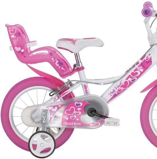 Dino Bikes Little Heart fiets 16 inch met handremmen van Dino Bikes — afbeelding 5