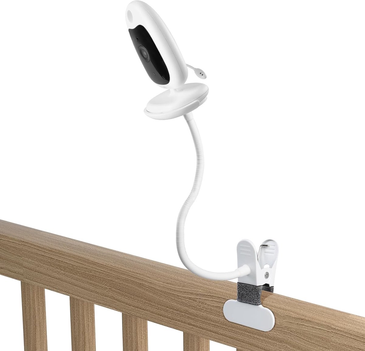 SnelShoppen - Flexibele Babyfoonhouder voor Babyfoon met Camera, Compatibel met BOIFUN VB610, 2,4 GHz Cliphouder, Ideaal voor Thuis en Onderweg, Stevi