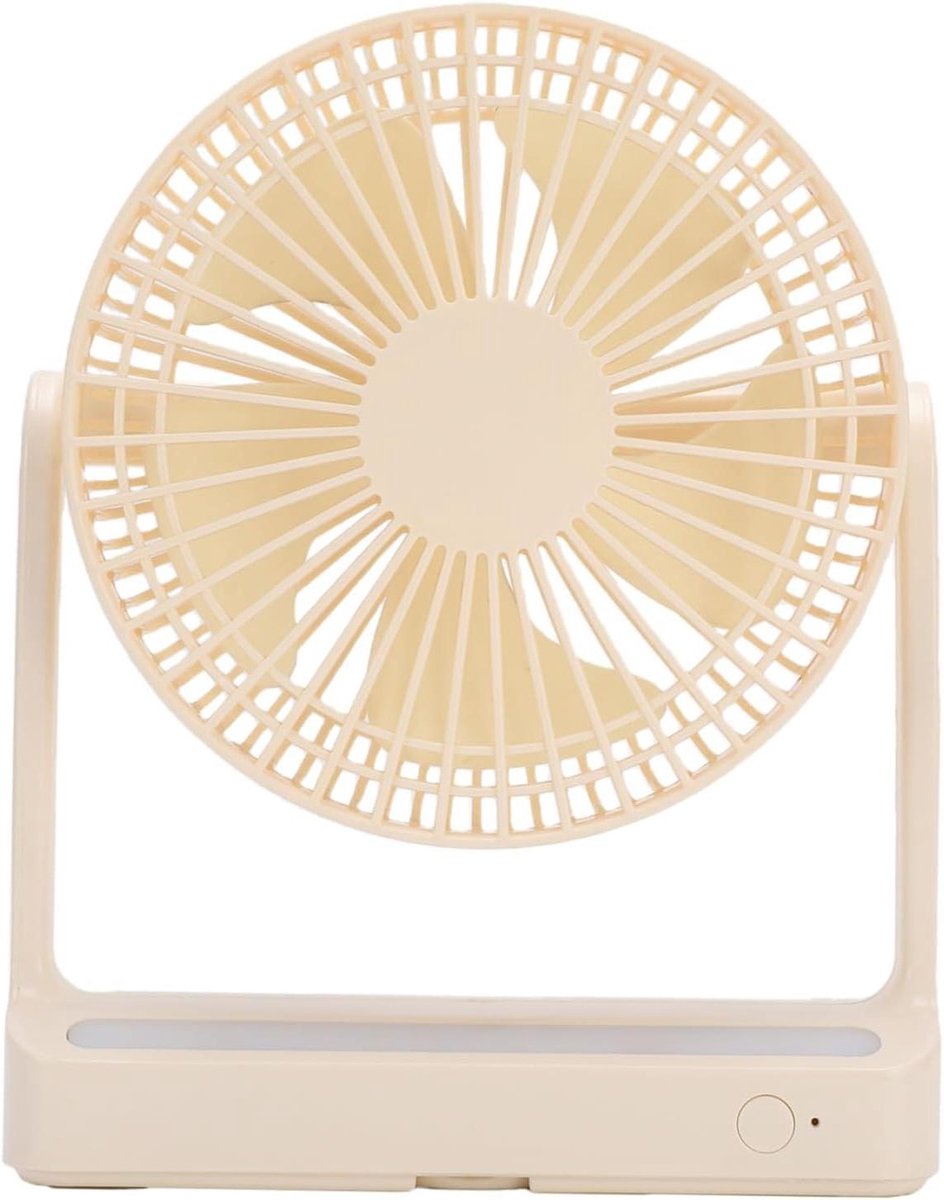 Tafelventilator - Bureau ventilator - Persoonlijke koeling - 360 graden rotatie - 18.5x7x23.5cm - Wit