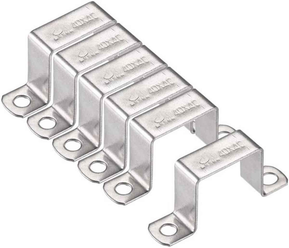 stuks U-vormige connectorbeugel. 40 mm x 40 mm roestvrij stalen beugel roestvrij stalen buisklem. Heavy Duty buisklemmen voor deur gesloten bar houder stut. buisbuisdraad bevestiging