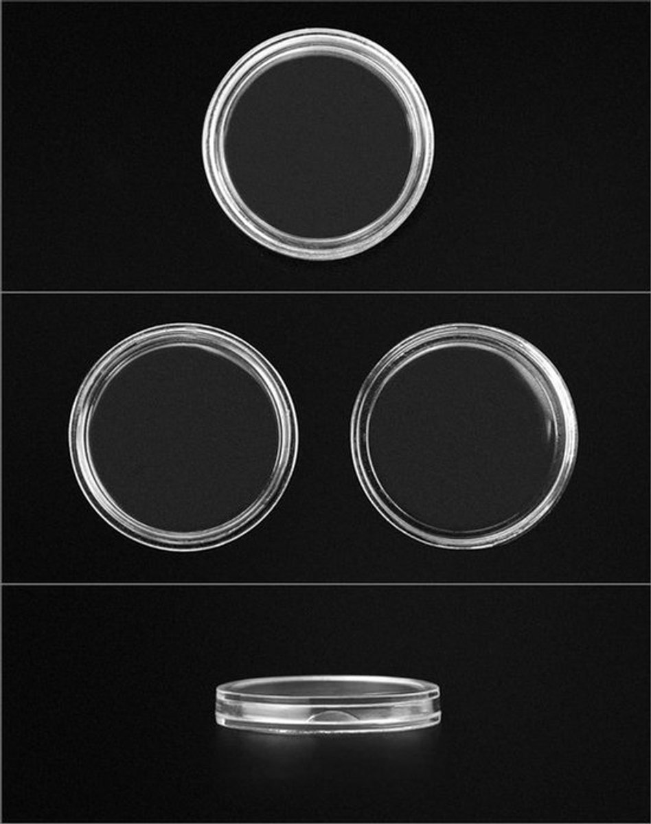 Opslagmuntcapsules - 200 stuks - 25 mm - Ronde muntcapsules voor het opbergen van munten