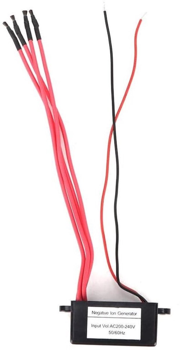 Home Anion Negatieve ionengenerator, krachtige ioniseermodule, mini-luchtreiniger met 4 negatieve leidingen (AC 220 V)