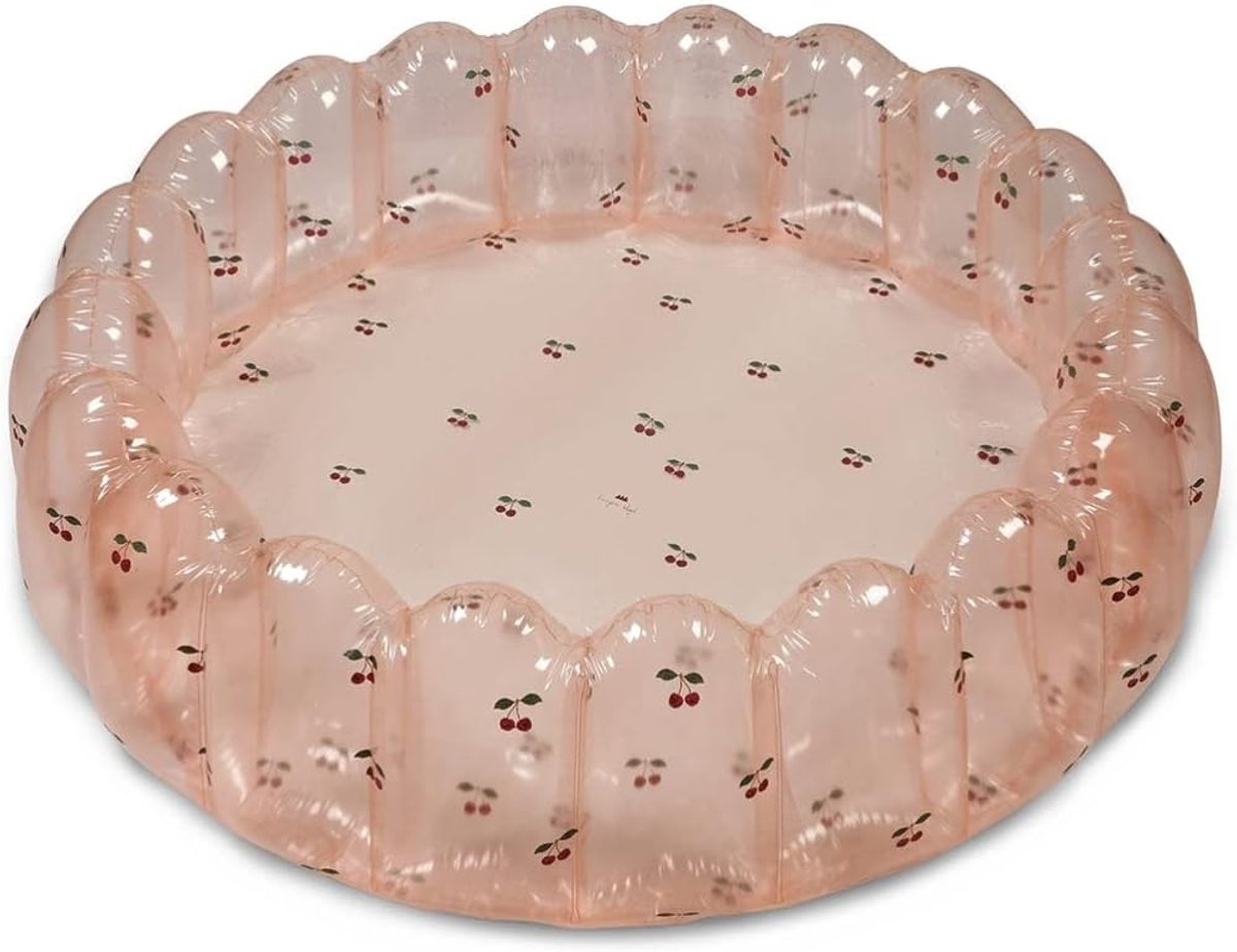 SnelShoppen - Grote Opblaasbare Transparante Zwembad - Inflatable Pool - Mon Grand Cherry - Ideaal voor Kinderen, Tuin, Feest, Camping, Kleurig, Duurz
