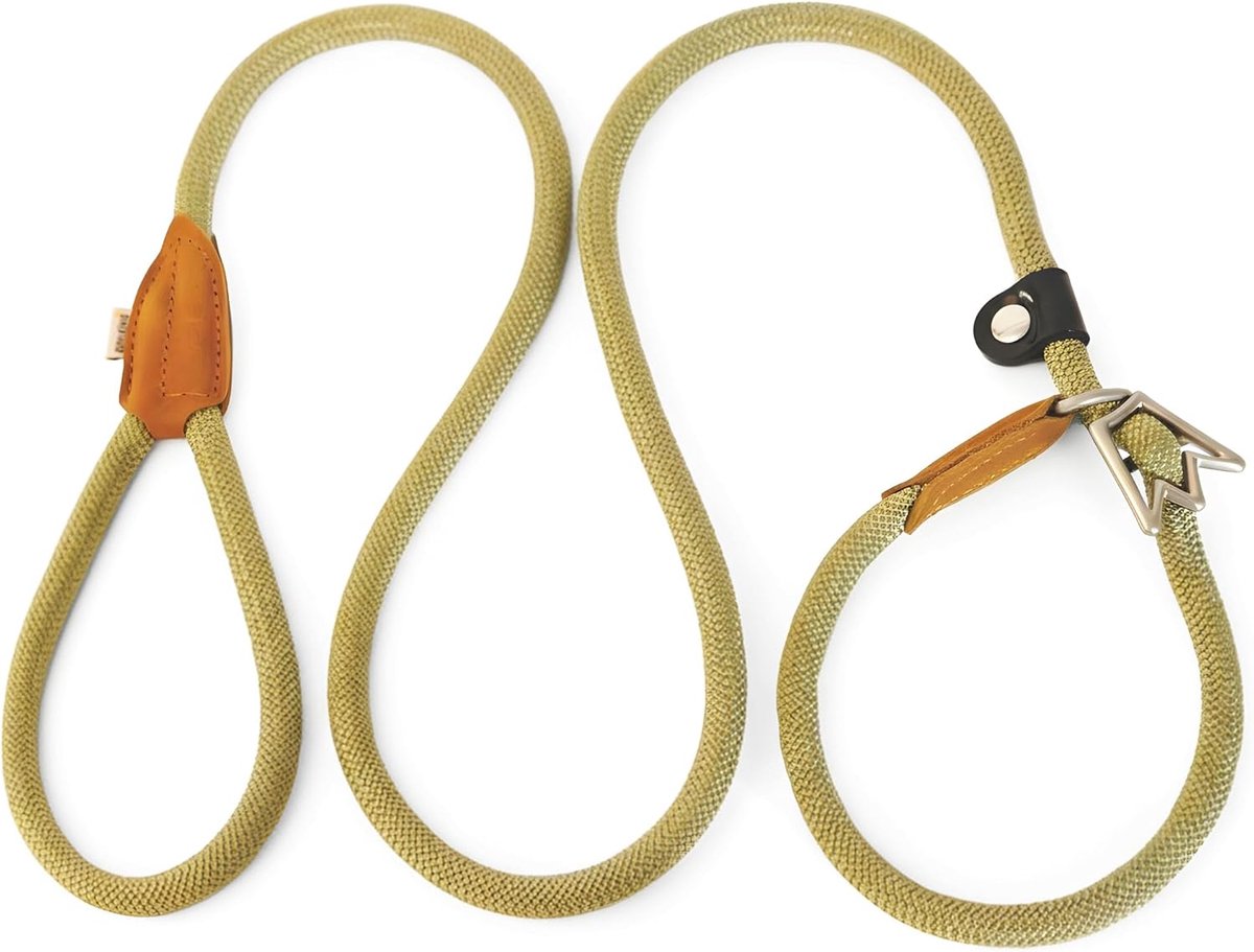 SnelShoppen - Retriever Leash met Pull Stop 180 cm - Moxon Leash & Recall Lead Hondenlijn - Sliplijn & Trainingslijn voor Medium en Grote Honden - Nyl