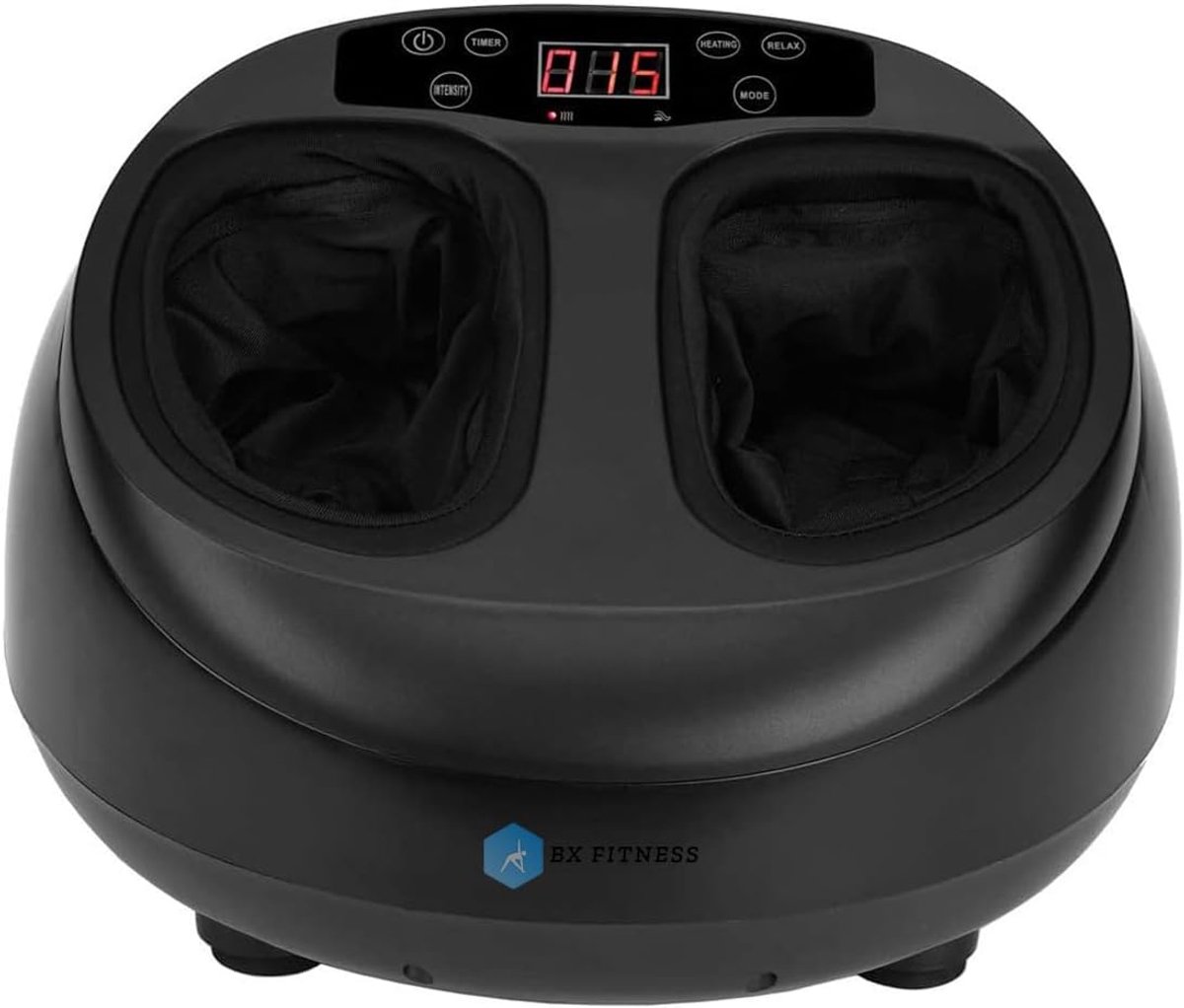 Thijox - Shiatsu Voetmassage Apparaat Zwart - Ontspannende Voetmassage met Warmte - Perfect voor Thuisgebruik, Stressverlichting en Wellness