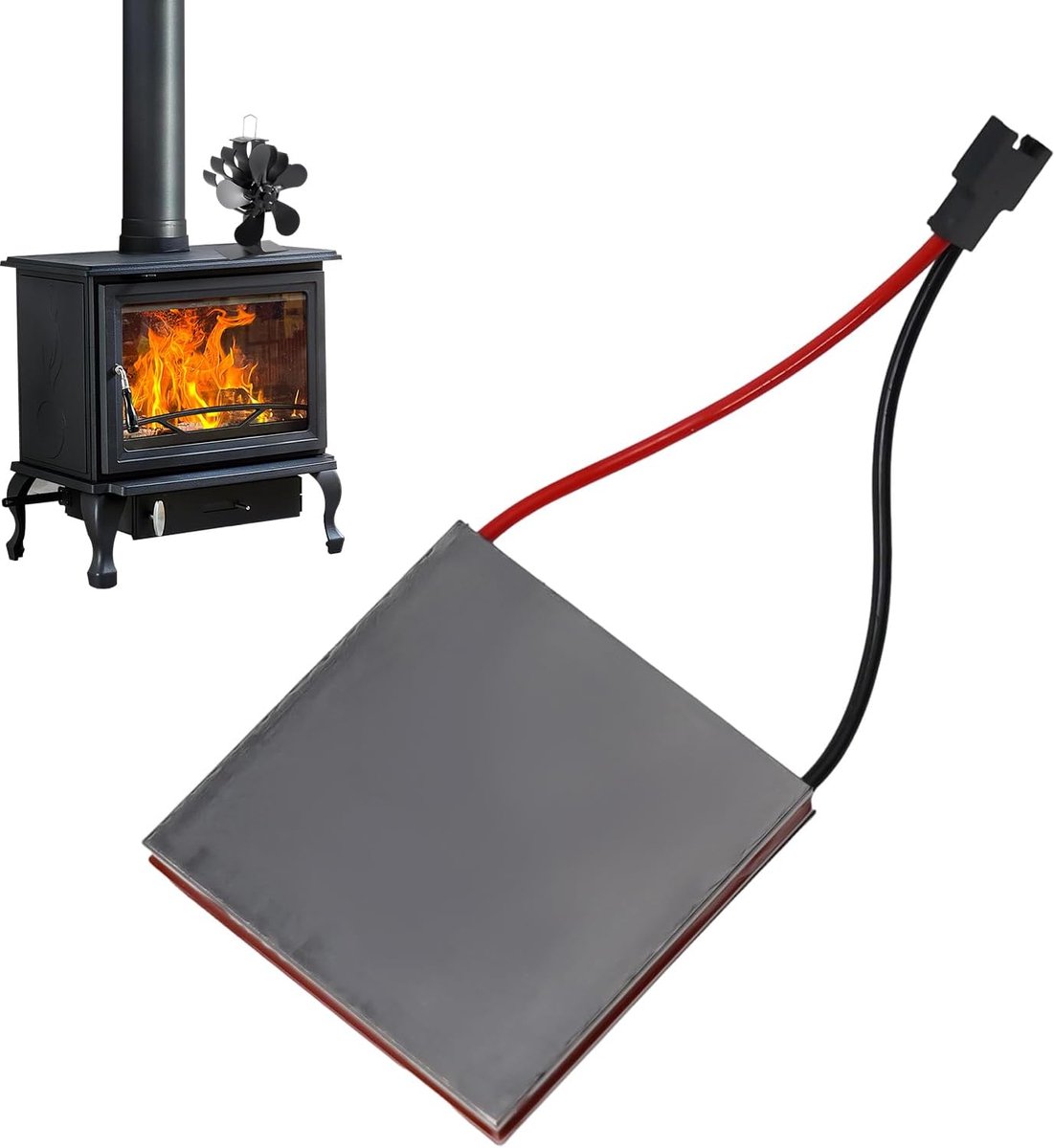 SnelShoppen - Stove Fan Generator Thermoelectric Power Generator voor Kachel, Vervangende Motor voor Haardventilator, Hoge Efficiëntie, Koper, Ideaal