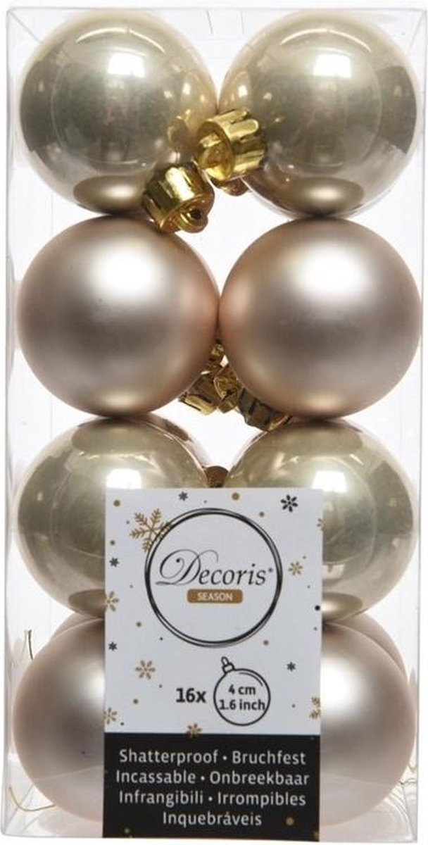 Kerstballen set | Decoris | 3 cm | 14 stuks (Zilver) Decoris