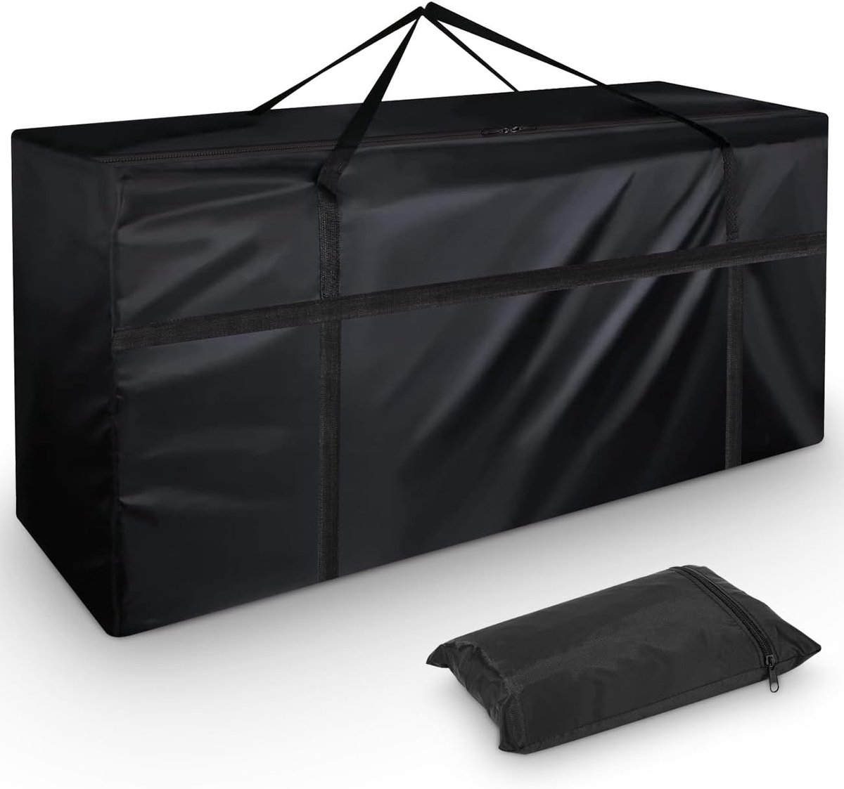 SnelShoppen - Waterdichte Tuin Kussen Opbergzak - UV Bestendig, Zware Kwaliteit, Scheurvast Oxford Stof - 130 x 32 x 55 cm - Ideaal voor Tuinmeubelen