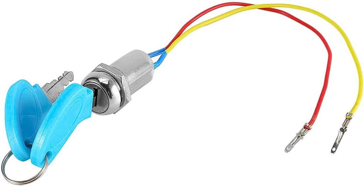 SnelShoppen - Elektrische Scooter Ontstekingsslot 2 Draad met 2 Sleutels - Vervangingsonderdeel voor Elektrische Scooter, ATV, Moped, Go Kart - Betrou