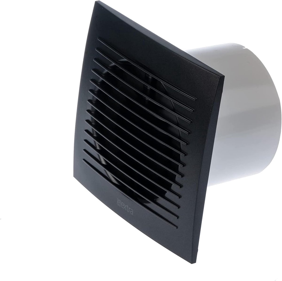 SnelShoppen - Ø 100mm Antraciet Badkamer Ventilator met Timer en Vochtigheidsensor - Stille Ventilator voor Efficiënte Ventilatie in Badkamer, Keuken