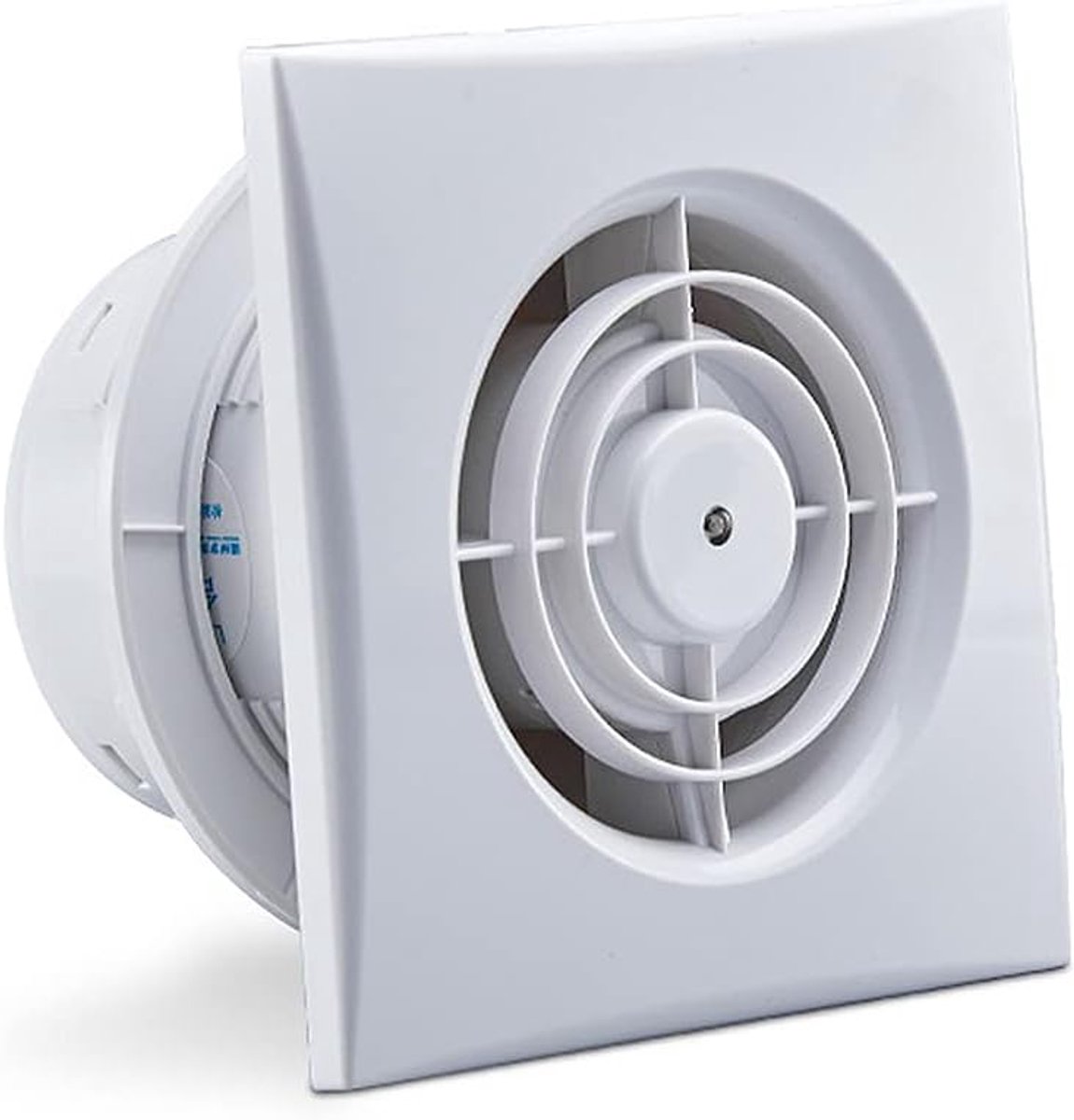 SnelShoppen - Ventilatie Extractor 100 mm - 12 W - 95 m³/h - Wand- en Raamventilator voor Keuken, Badkamer, Garage, Kassen - Met Anti-Retourklep - 10