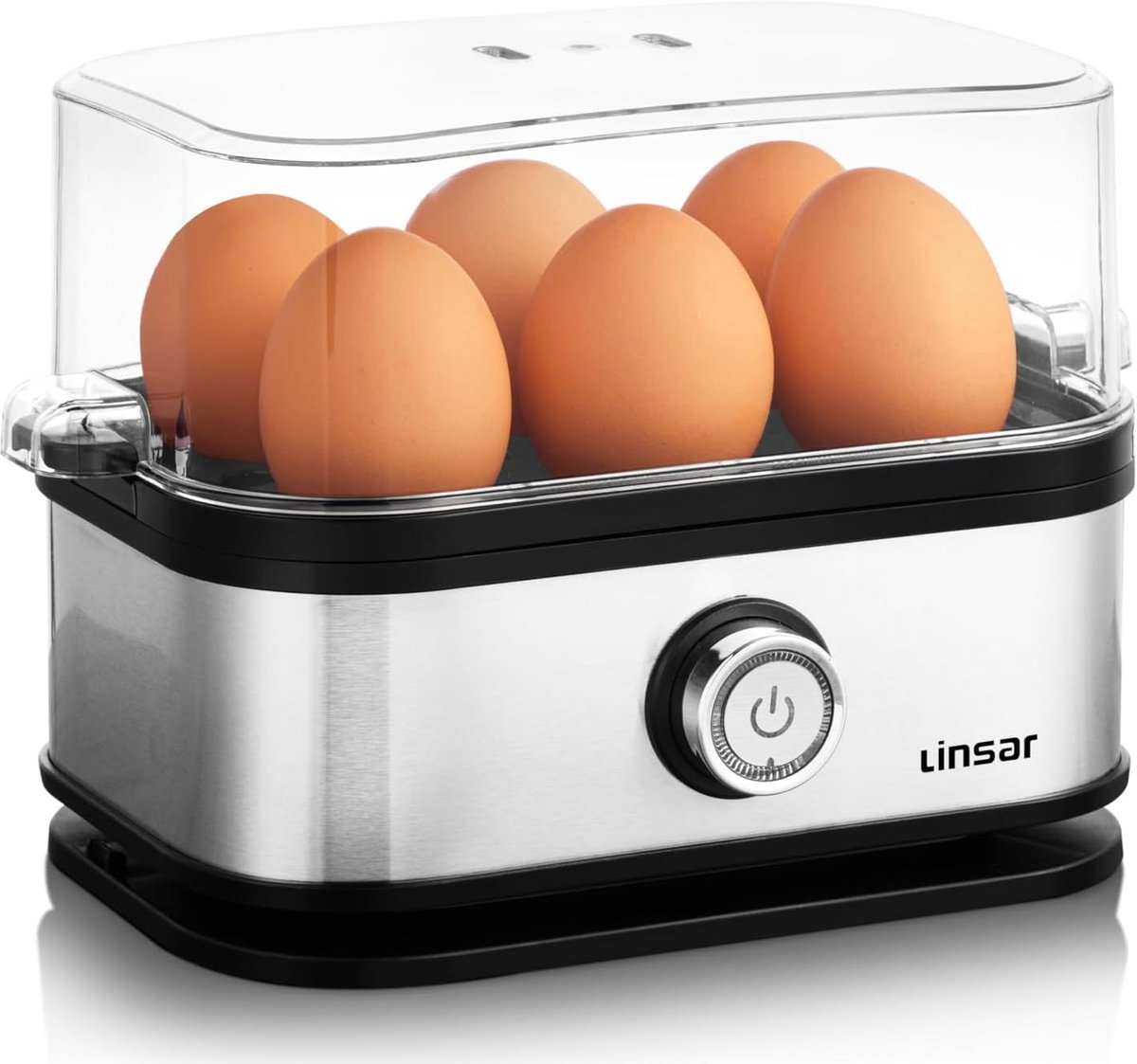 SnelShoppen - Eieren Koker voor 7 Eieren - Perfect Koken met Geluidsignaal - Ideaal voor Keuken, Ontbijt, Feest en Camping - Inclusief Eierenprikker