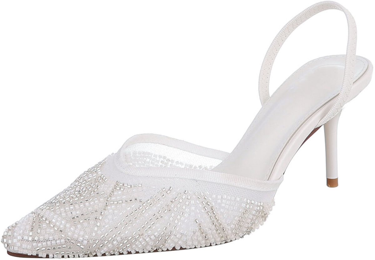 Slingback Pumps - Puntneus en hoge hak - Dames Mt:37