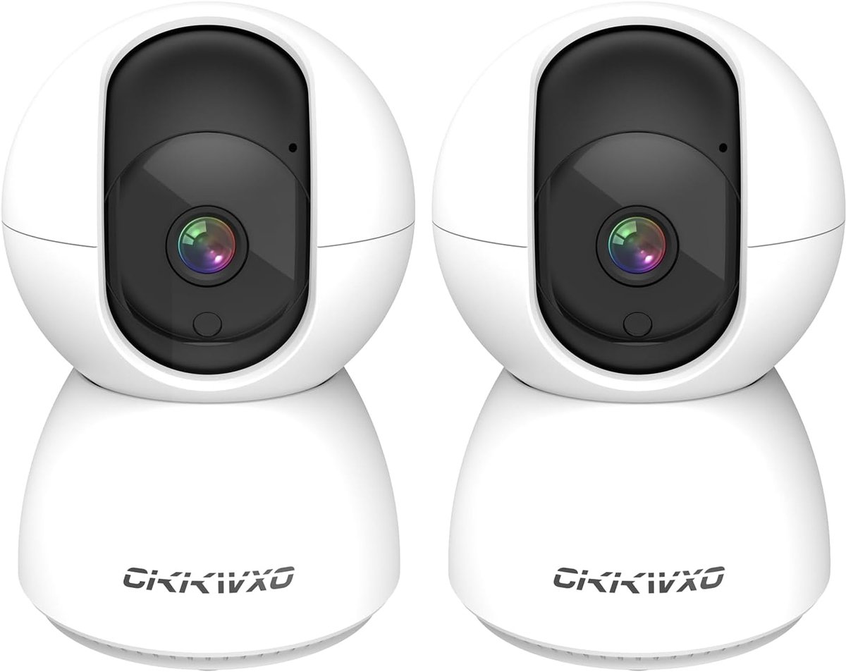 SnelShoppen - 2K (3MP) WiFi Beveiligingscamera - Binnen Camera met 2.4/5GHz, Pan & Tilt, Bewegingsdetectie, Nachtzicht, Twee-Weg Audio, Alexa/Google A