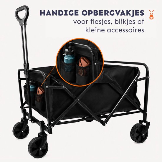 Princess Traveller - Opvouwbare Bolderkar met Opvouwbare Rugzak - Compact en Lichtgewicht - Oxford Zwart en Platinum Navy van PRINCESS — afbeelding 3