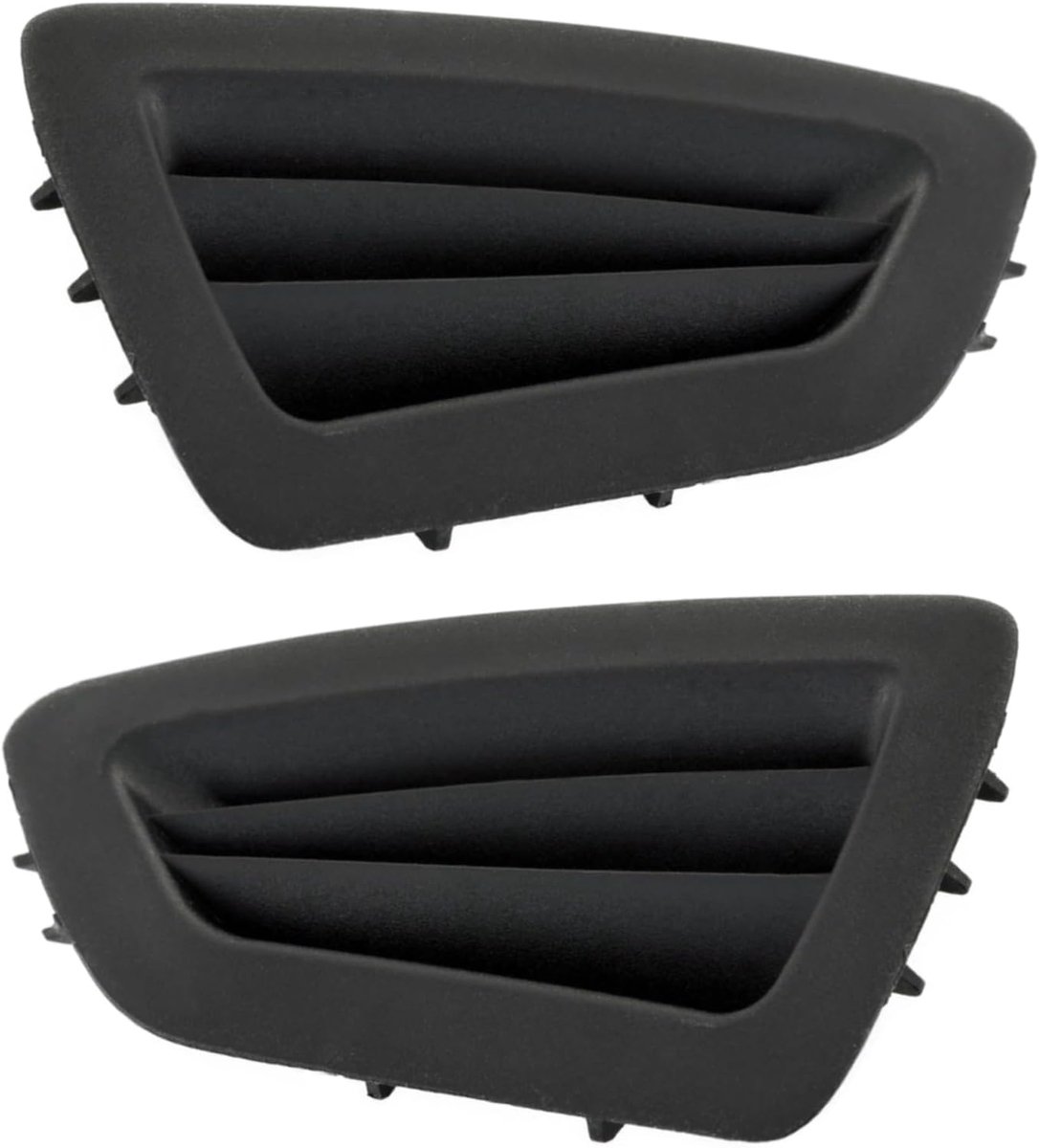 SnelShoppen - Ventilatiegrille Auto voor Ford Fiesta 6 (2008-2016) - 2 Stuks Zwart - Dashboard Luchtroosters Links en Rechts - Hoogwaardige Kwaliteit