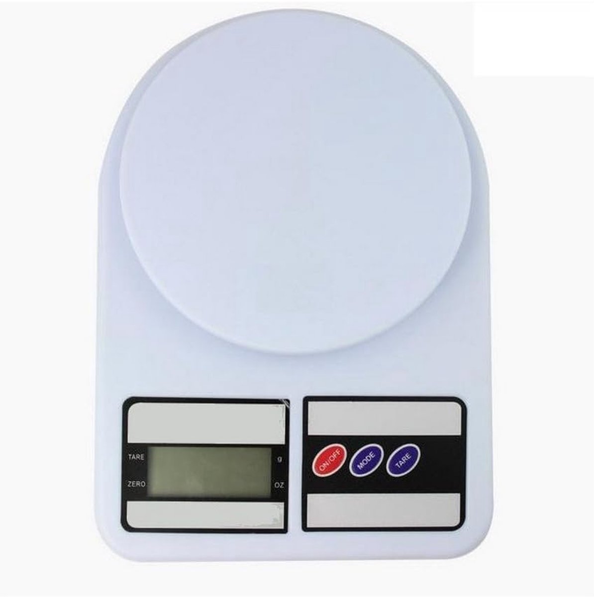 SnelShoppen - Digitale Keukenweegschaal 7kg - LCD Display, Tara-functie, Nauwkeurig tot 1g, Compact en Lichtgewicht - Perfect voor Koken en Bakken