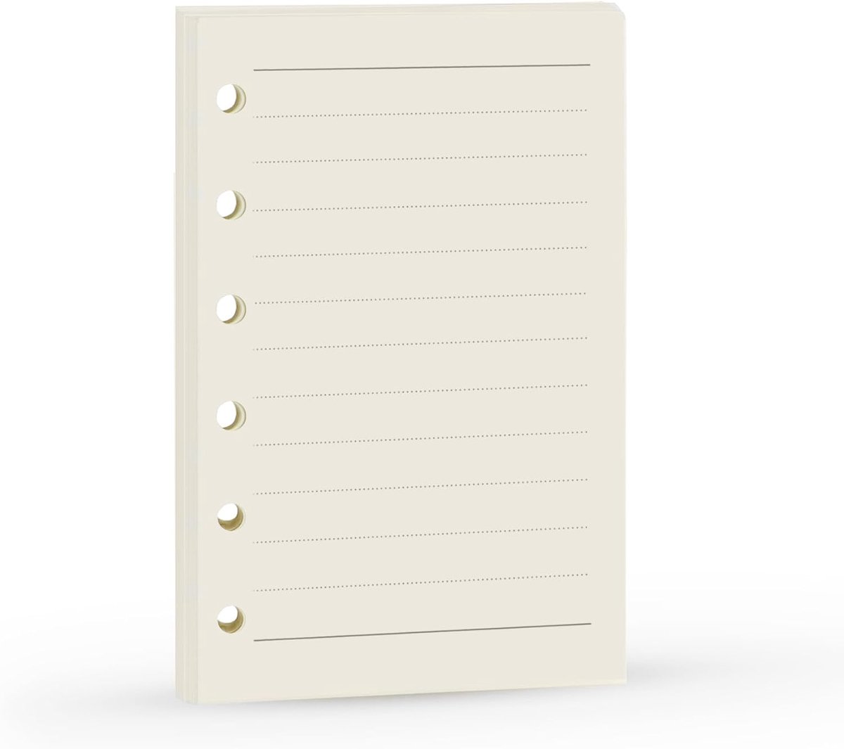 SnelShoppen - A7 Planner Refill - 6 Ringen Agenda Vulling - 100gsm Ruitpapier - Pocketformaat 4.84 x 3.23'' - 45 Vellen - Persoonlijke Mini Journal In