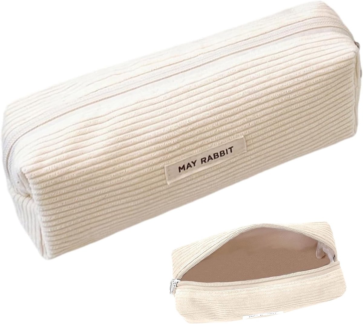SnelShoppen - Ribbed Velvet Pennenzak voor School en Universiteit, Elegant Corduroy Design, Compact en Lichtgewicht, Ideaal voor Vrouwen en Meisjes, 1