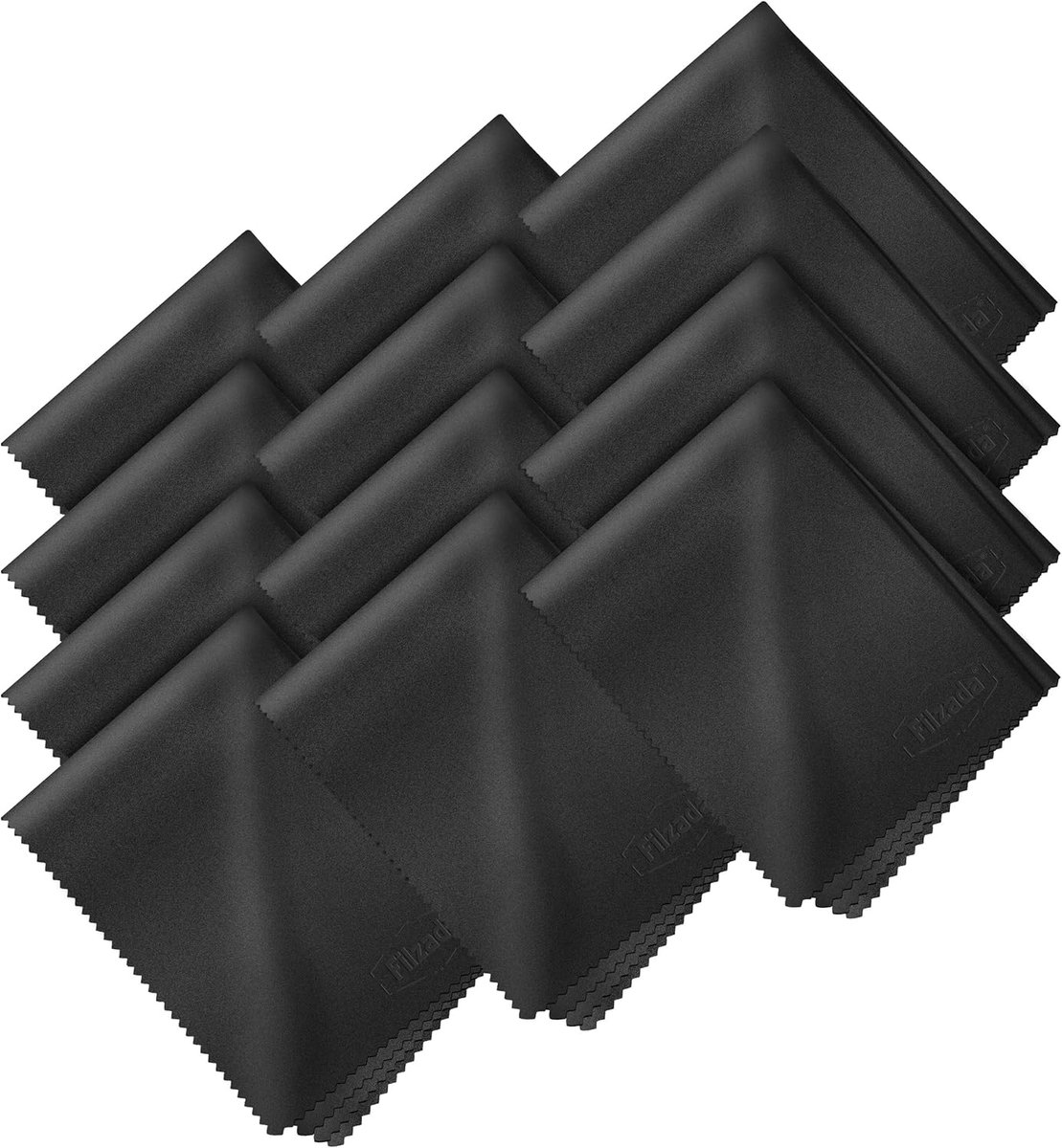 SnelShoppen - 12 x Lintvrije Microfiber Glazenreinigingsdoekjes 20x20 cm - Streeploze Lensen Displaydoekjes in Opticien Kwaliteit, Ideaal voor Brillen