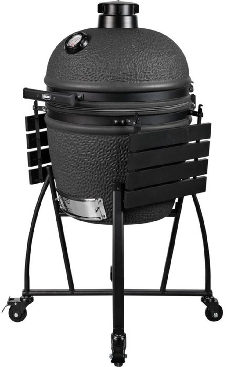 Grill Guru Prime Large - Kamado - Noir mat - Complet