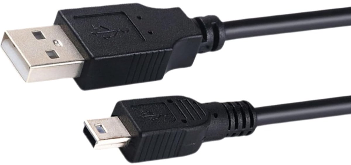 SnelShoppen - USB Oplaadkabel 100cm Geschikt voor Grafische Rekenmachines, Data Kabel voor TI-84 Plus CE, TI-Nspire CX, TI-89, TI-Nspire CX CAS