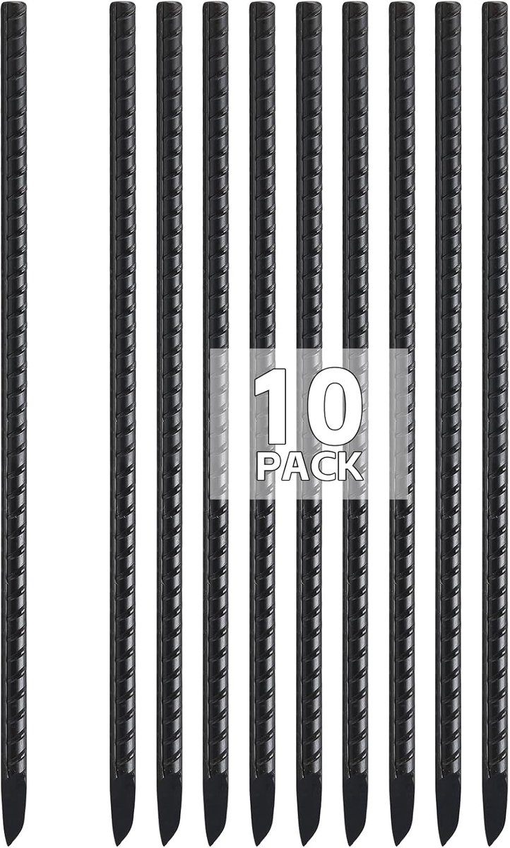 SnelShoppen - 10 Sterke Grondankers 40 cm - Stalen Grondankers, J-haak Ontwerp, Roestvrij, Duurzaam voor Tent, Camping, Tuin en Buiten gebruik
