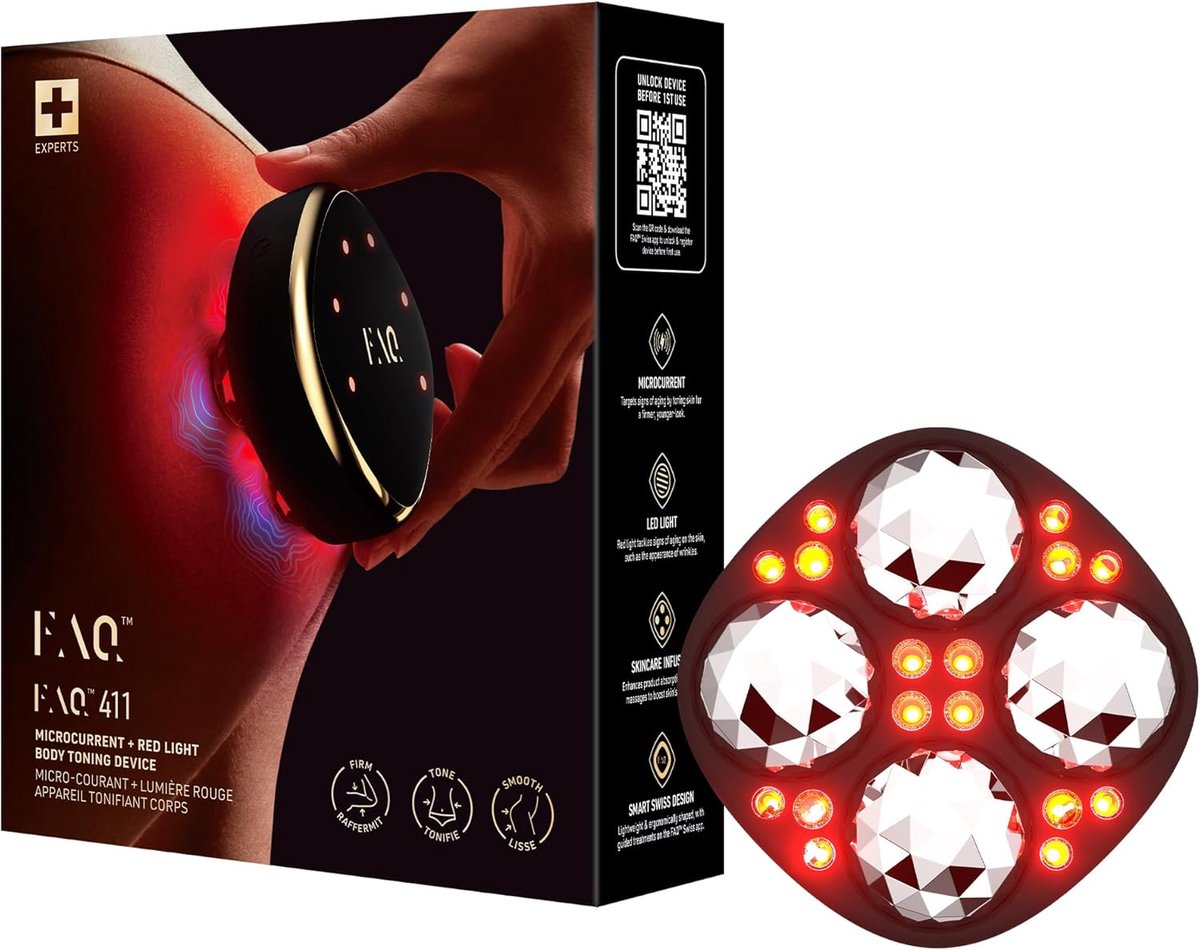 SnelShoppen - Microcurrent Deep Massage Device met Rode Lichtsynthese - Gua Sha Geïnspireerde Anti-Cellulite en Lymfedrainage Massager voor Strakker e