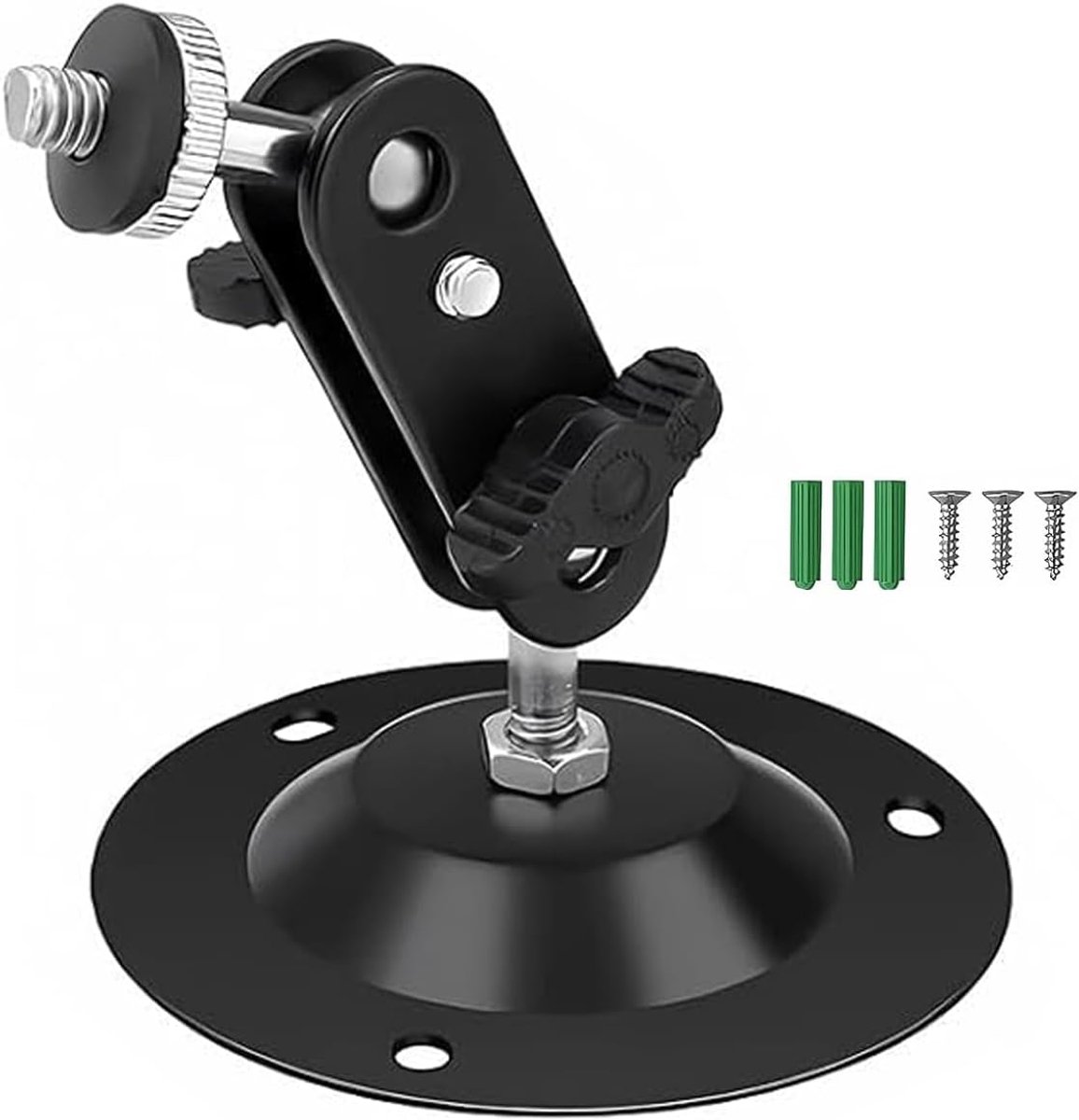 SnelShoppen - Ring Camera Wandmontage, Verstelbare Beugel voor Beveiligingscamera, Mini Metalen Wandhouder voor Binnen en Buiten, 360 Graden Monitor m