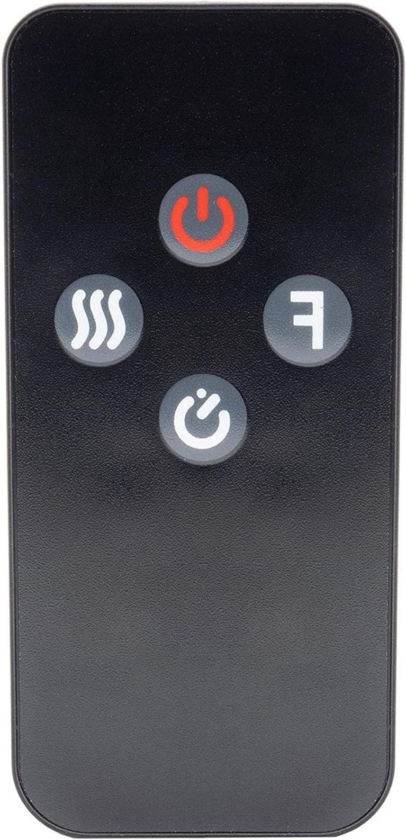 Afstandsbediening - Kachel Bediening - Haard Comfort - Directe Werking - 10 Meter Bereik - Zwart