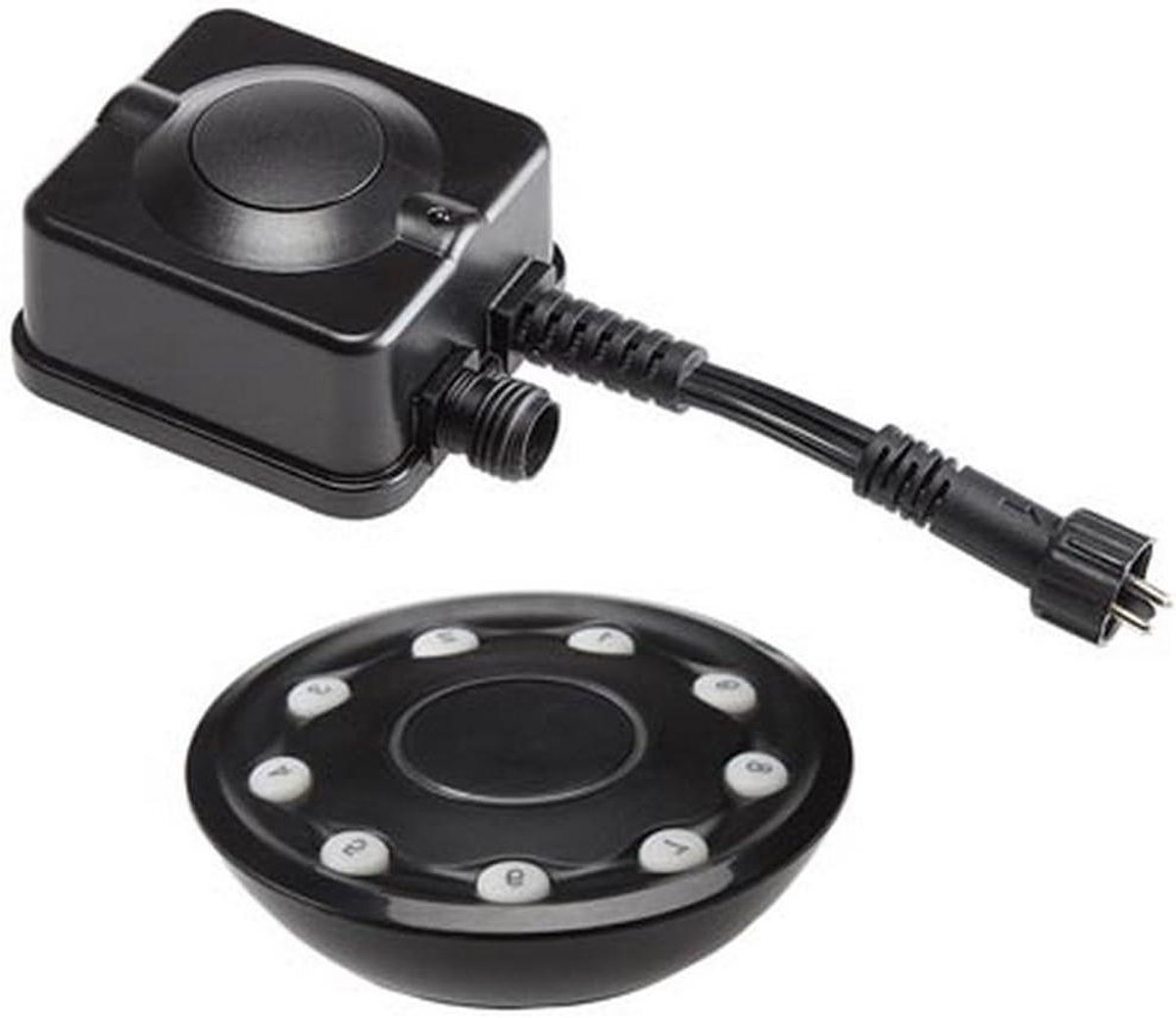 Afstandsbediening Ontvanger - Buitenverlichting Set - Tuinverlichting Bediening - Waterdichte Ontvanger - 150 Watt Max - Zwart