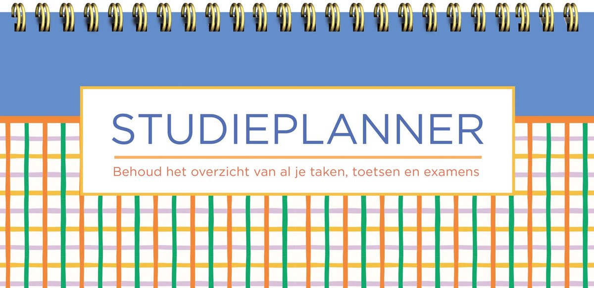 Studieplanner (Spiraal) - Colorful Squares