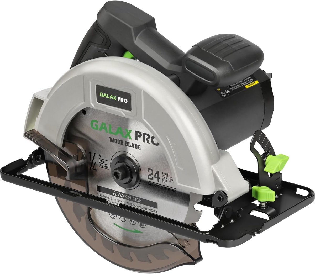 SnelShoppen - Cirkelzaag 1400 W, 6000 RPM, Instelbare Snijdiepte 62 mm en Hoek 0-45°, Stofafzuigsysteem, 185 mm Zaagblad voor Hout, PVC en Zacht Metaa