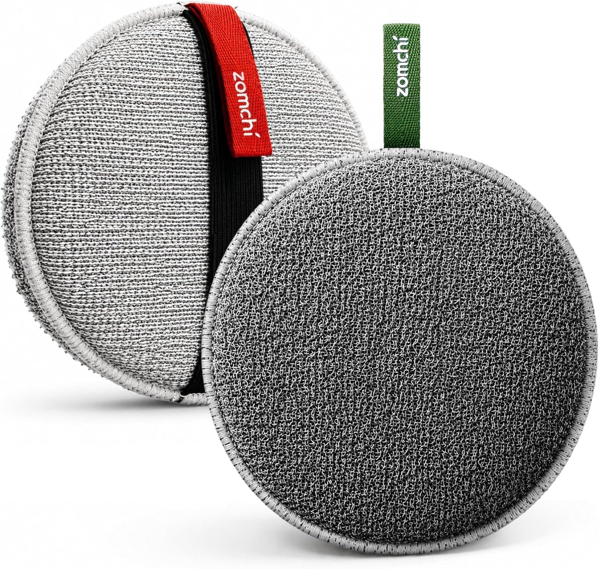 SnelShoppen - Grote Exfoliatie Spons voor Lichaam, Dubbele Textuur Douche Spons, Milde en Ruwe Bad Scrubber, Body Scrub Spons voor Dode Huid, Ronde Sc